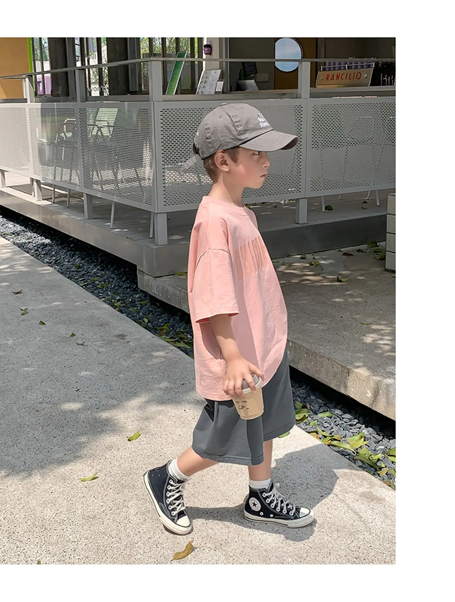 2025 Boys Short Sleeve T-Shirt Beige Casual Summer — feature 20