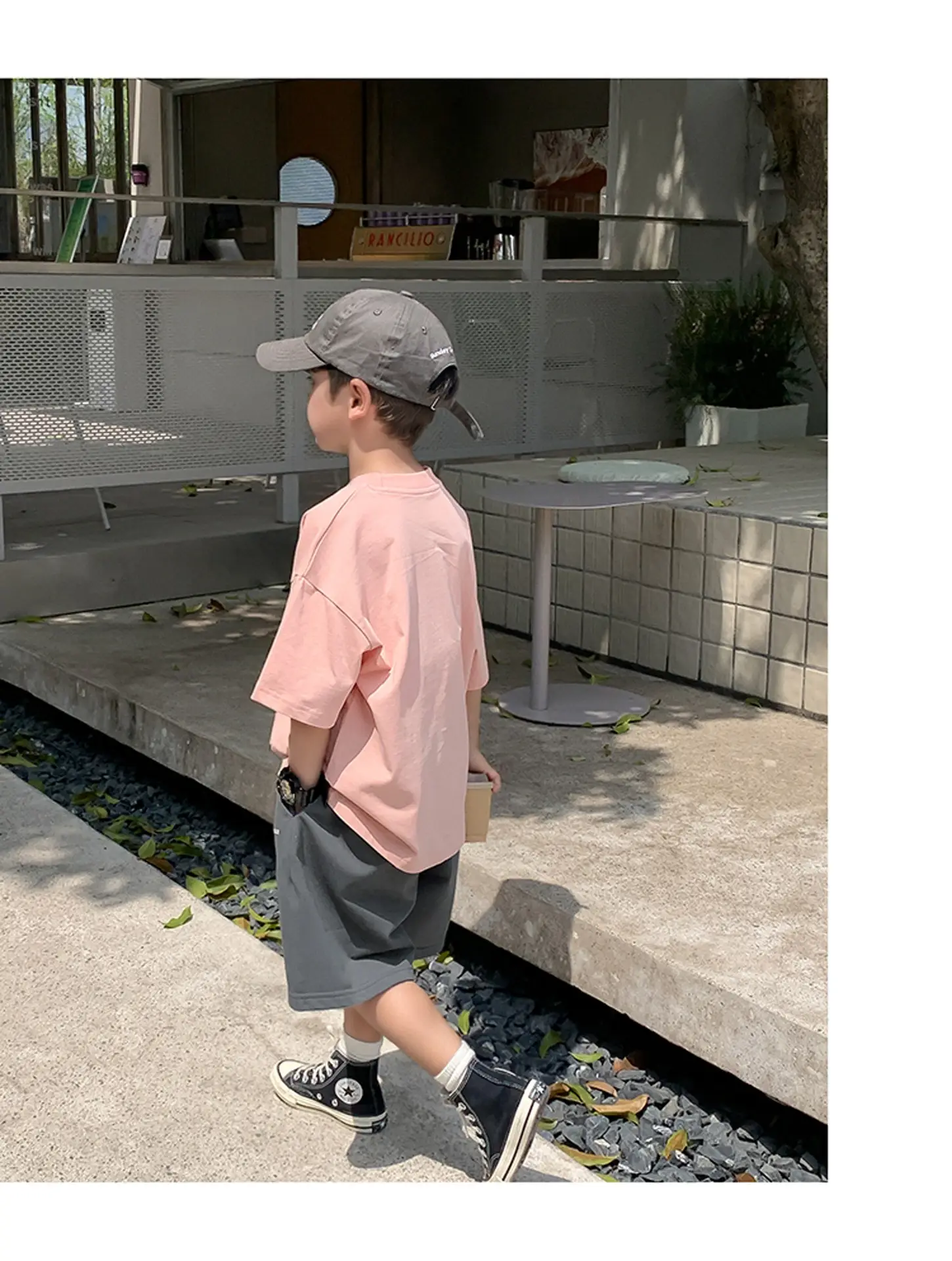 2025 Boys Short Sleeve T-Shirt Beige Casual Summer — feature 47
