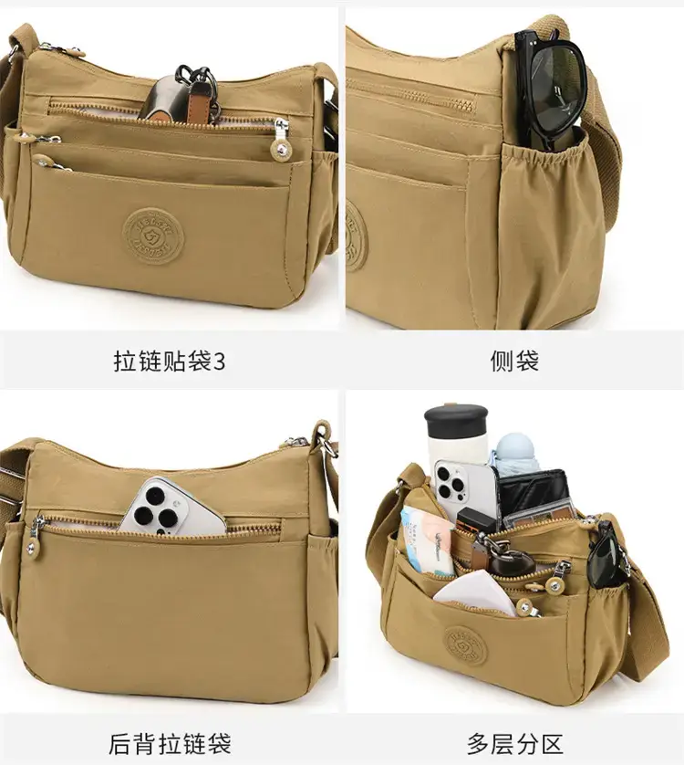 Women's Blue Waterproof Crossbody Bag Large Capacity — feature 14