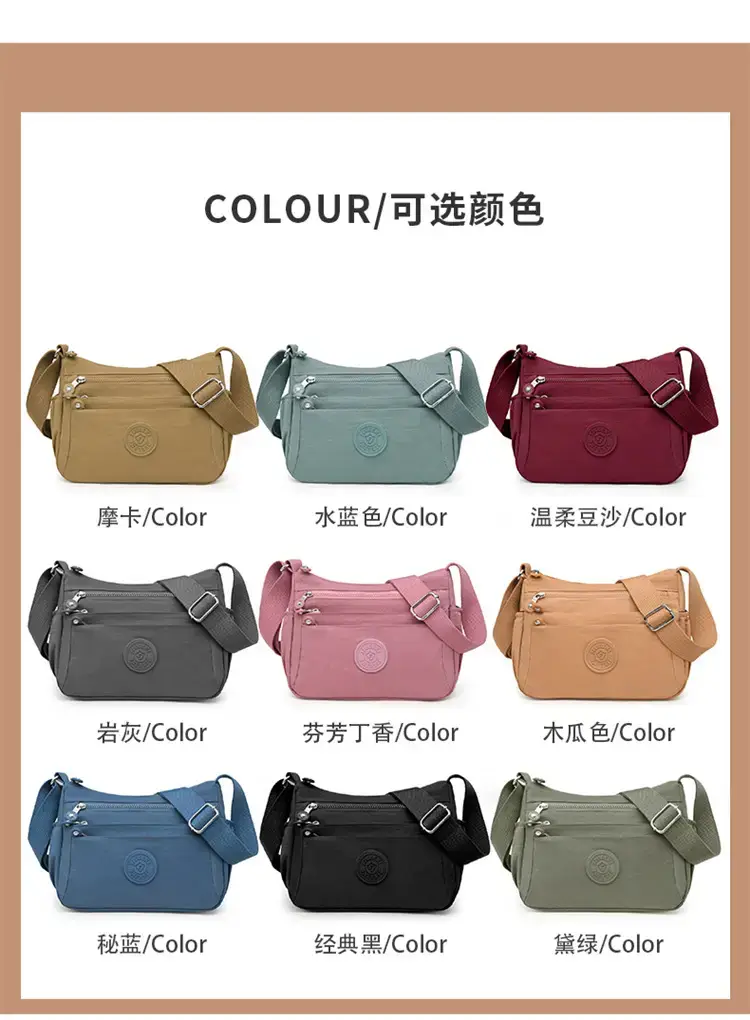 Women's Blue Waterproof Crossbody Bag Large Capacity — feature 16
