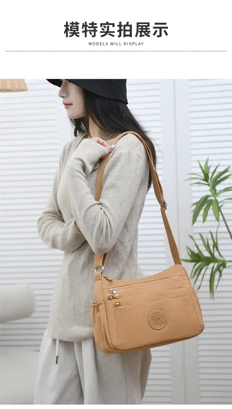 Women's Blue Waterproof Crossbody Bag Large Capacity — feature 17