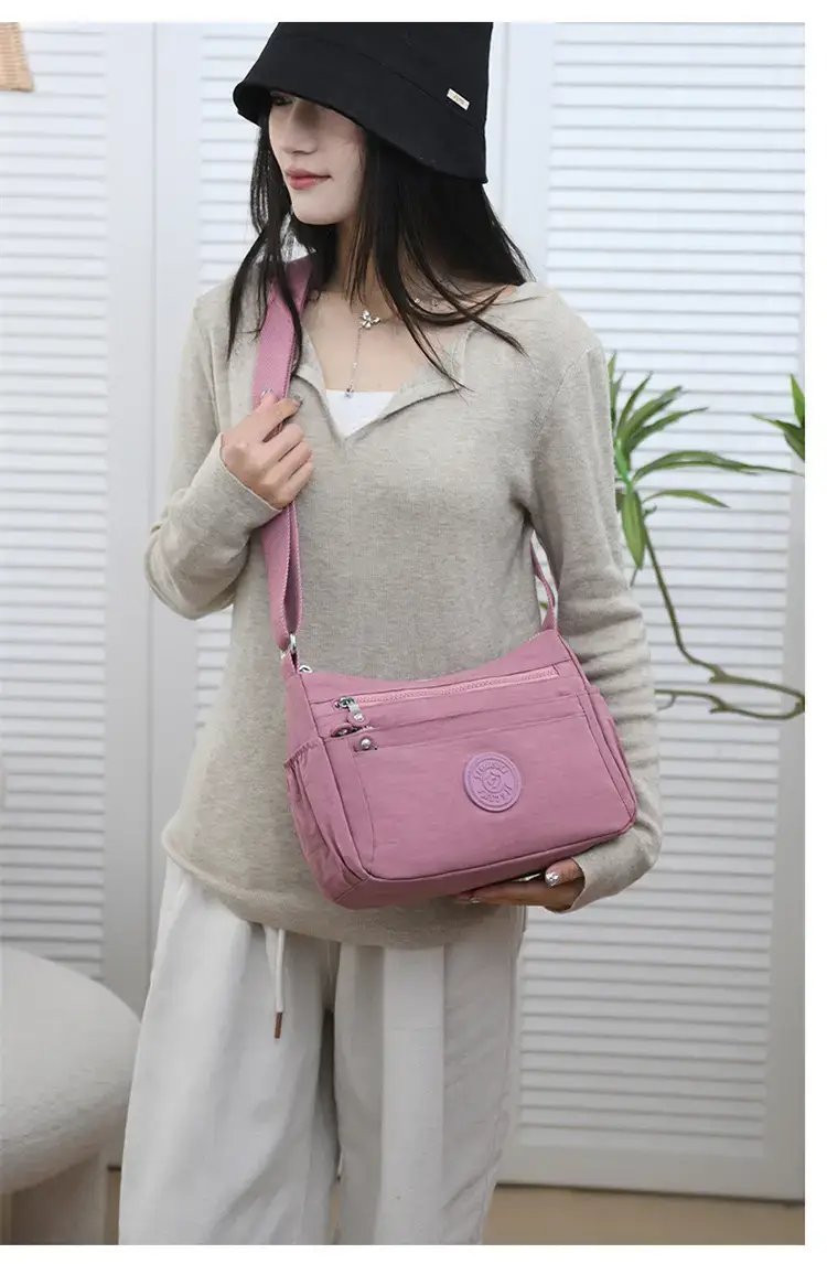 Women's Blue Waterproof Crossbody Bag Large Capacity — feature 19