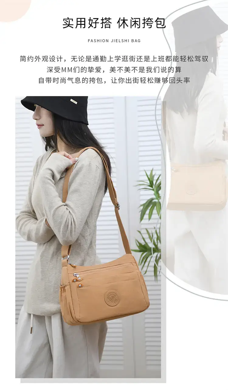 Women's Blue Waterproof Crossbody Bag Large Capacity — feature 2
