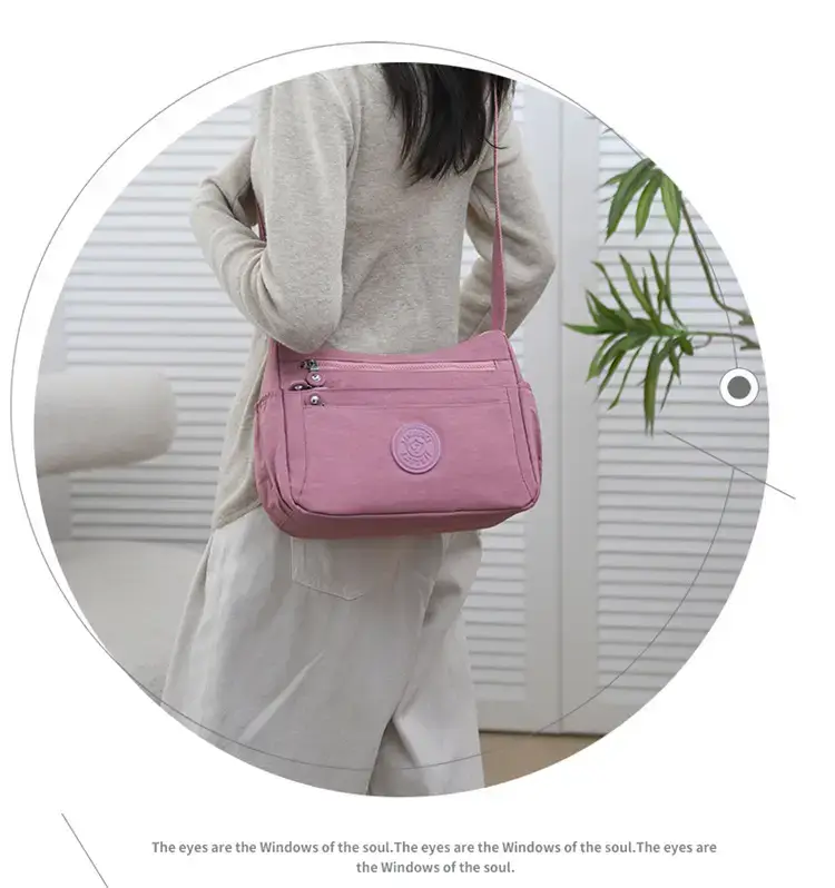 Women's Blue Waterproof Crossbody Bag Large Capacity — feature 20