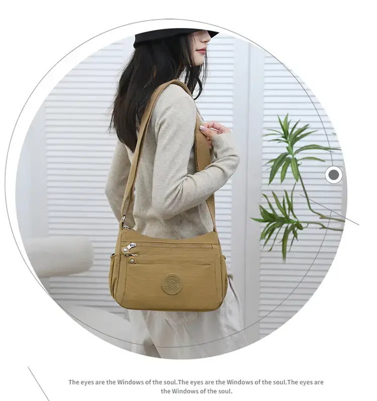 Women's Blue Waterproof Crossbody Bag Large Capacity — feature 24