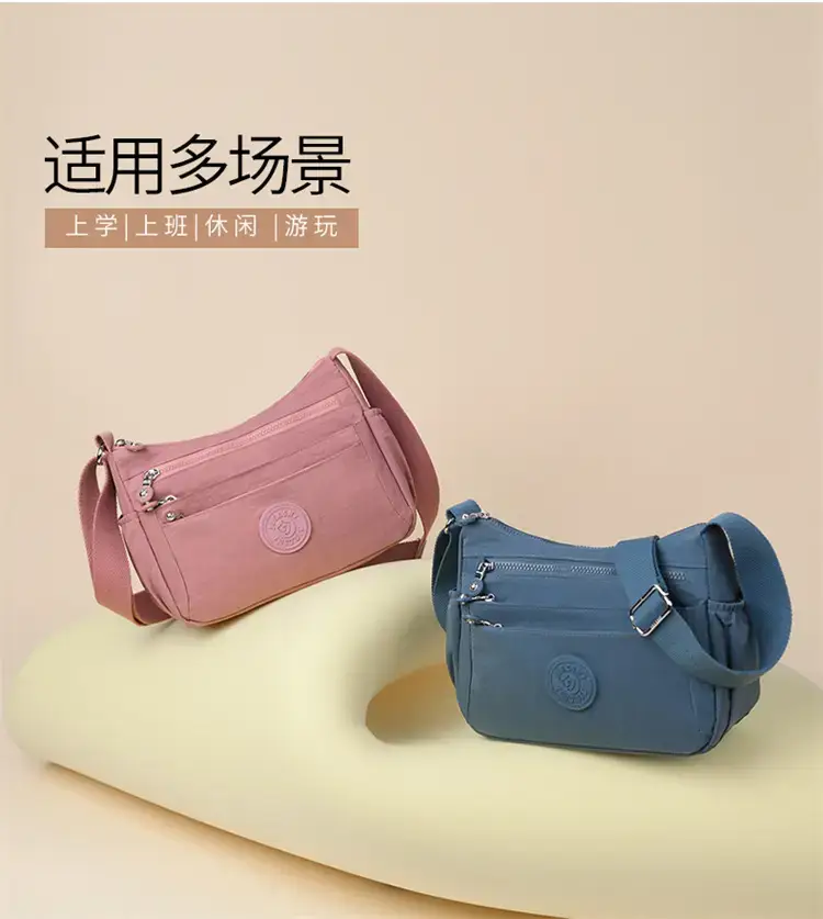 Women's Blue Waterproof Crossbody Bag Large Capacity — feature 3