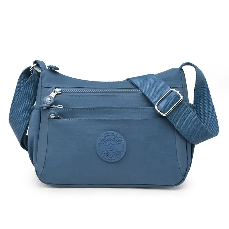 Women's Blue Waterproof Crossbody Bag Large Capacity - Image 7
