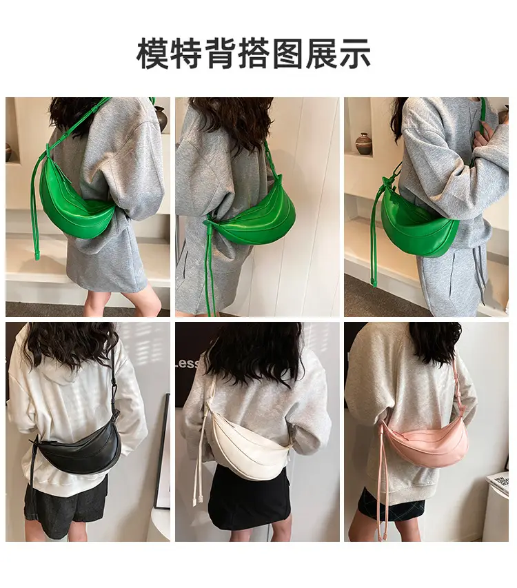 White Crossbody Bag for Women with Drawstring Strap — feature 10