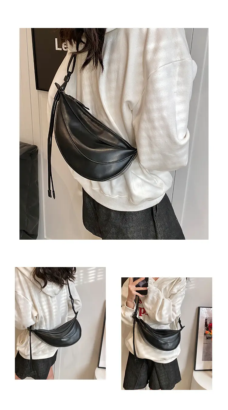 White Crossbody Bag for Women with Drawstring Strap — feature 16