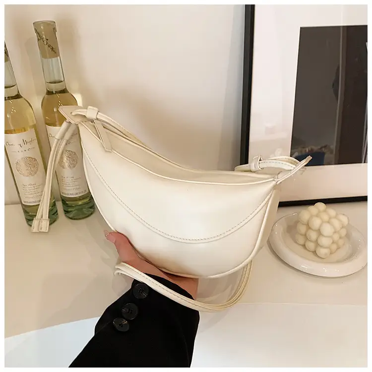 White Crossbody Bag for Women with Drawstring Strap — feature 20