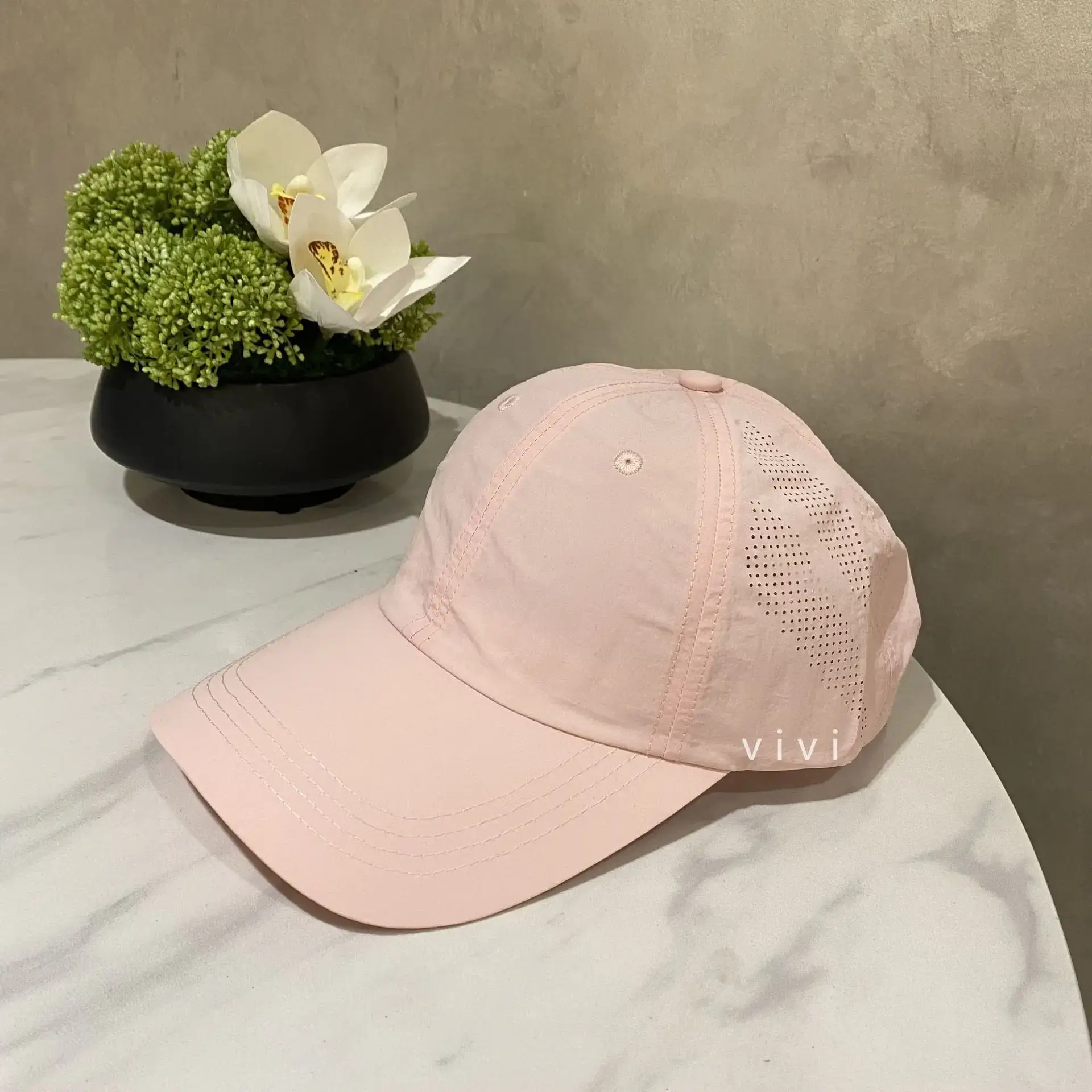 Pink Mesh Baseball Cap Women Summer Sun Hat - Image 2