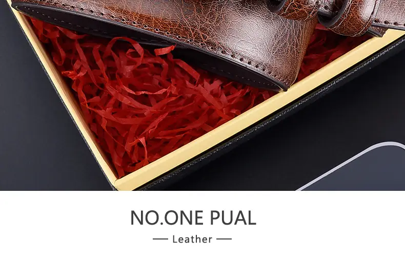 Men's Black Leather Belt with Silver Buckle — feature 19