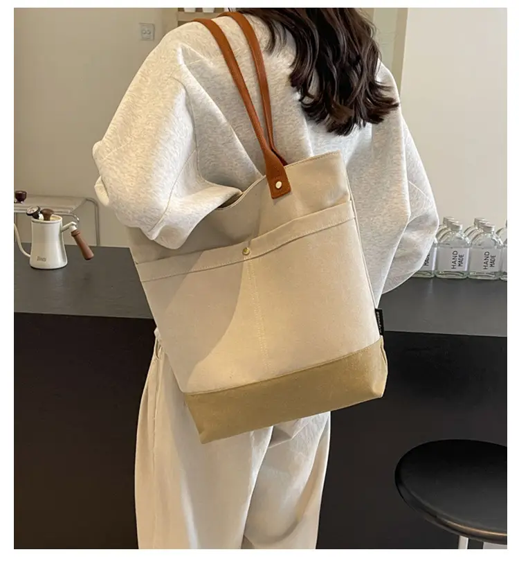 Women Large Canvas Tote Bag 2026 Autumn Winter — feature 10