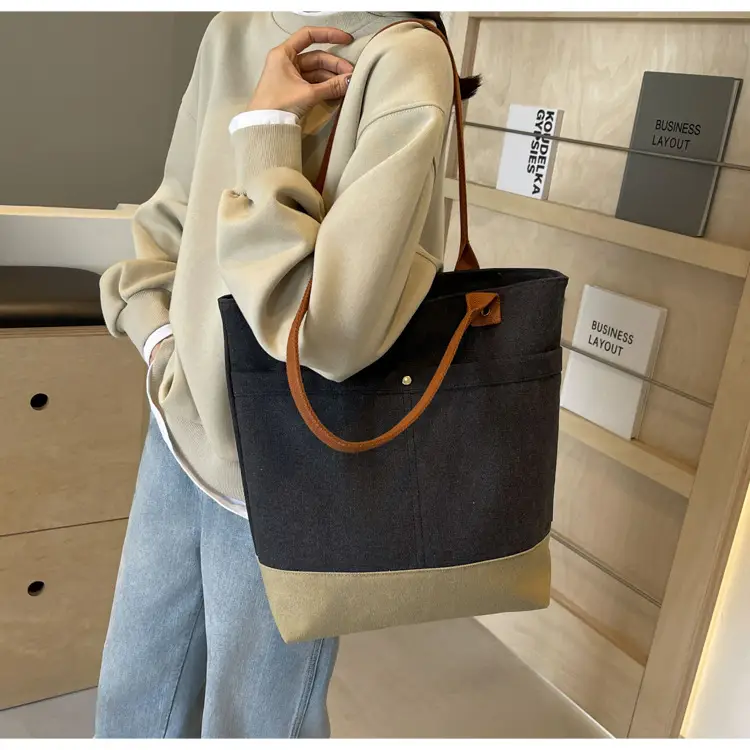 Women Large Canvas Tote Bag 2026 Autumn Winter — feature 19