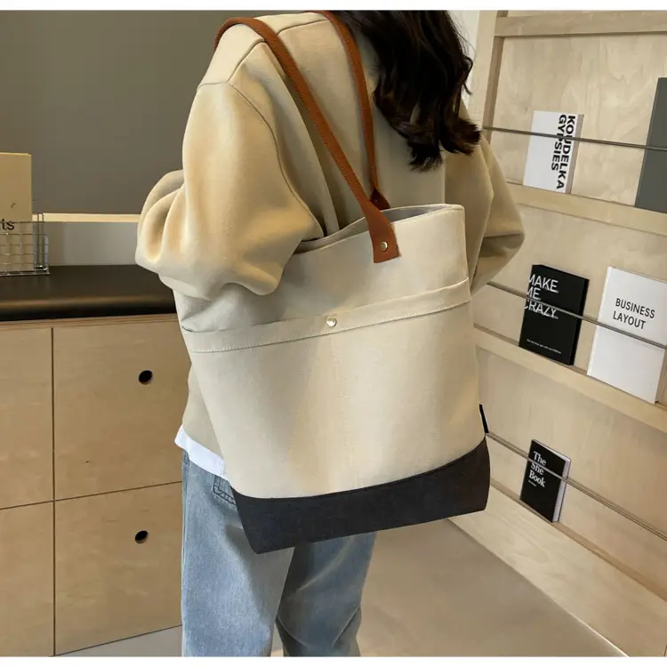 Women Large Canvas Tote Bag 2026 Autumn Winter — feature 21