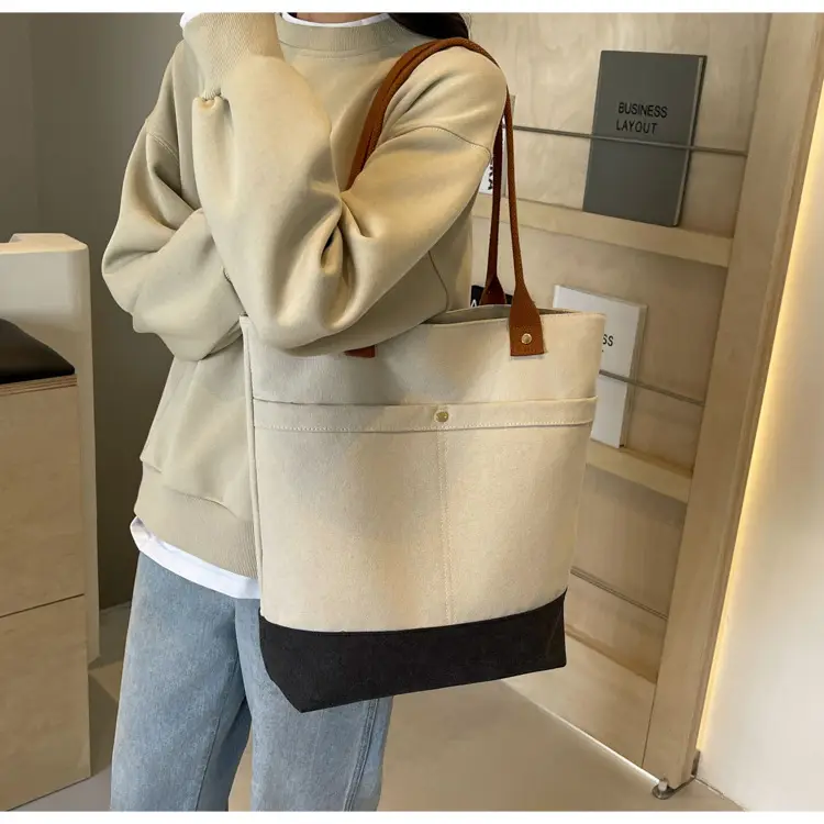 Women Large Canvas Tote Bag 2026 Autumn Winter — feature 22