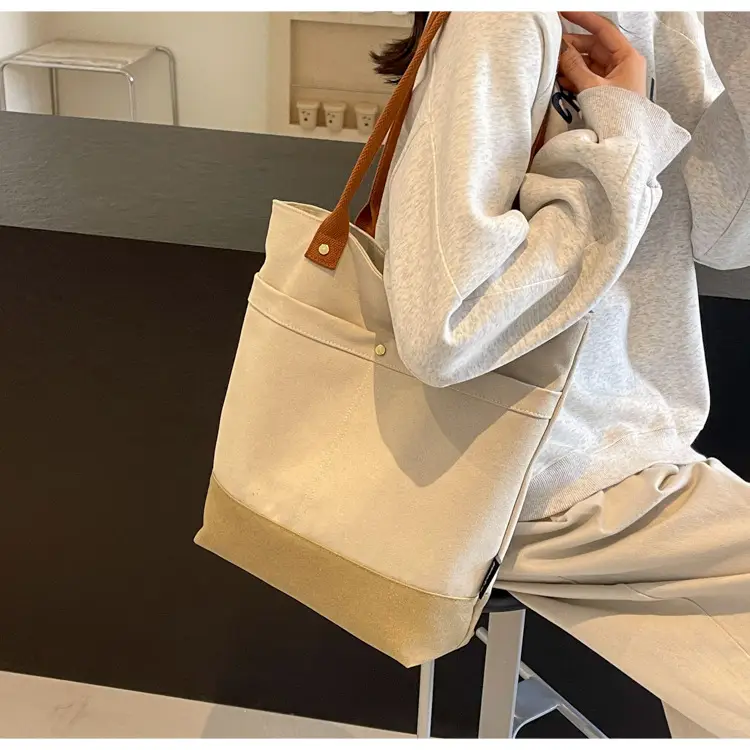 Women Large Canvas Tote Bag 2026 Autumn Winter — feature 23