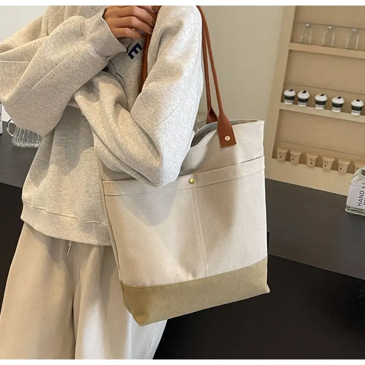 Women Large Canvas Tote Bag 2026 Autumn Winter — feature 24