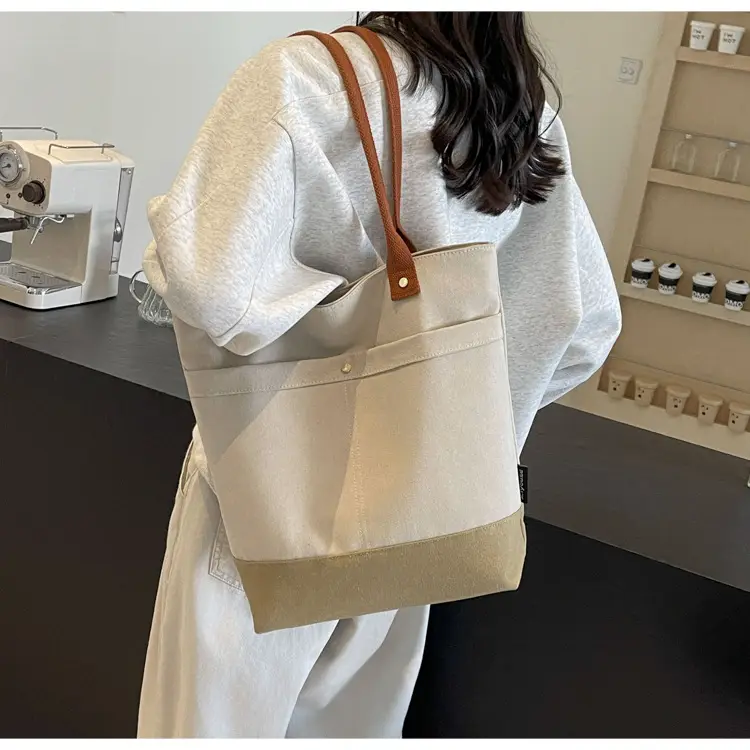 Women Large Canvas Tote Bag 2026 Autumn Winter — feature 25