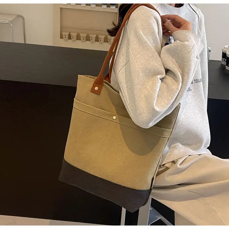 Women Large Canvas Tote Bag 2026 Autumn Winter — feature 26