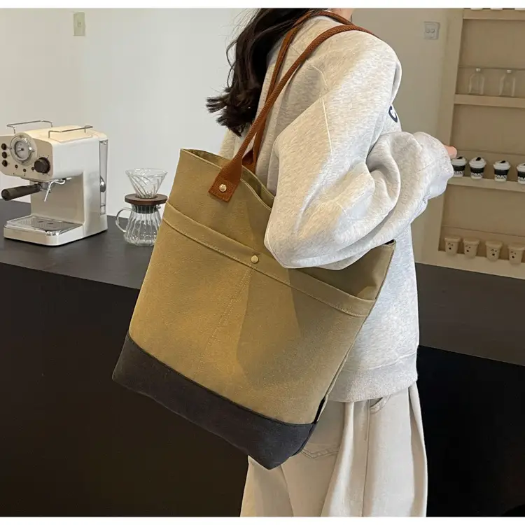 Women Large Canvas Tote Bag 2026 Autumn Winter — feature 27