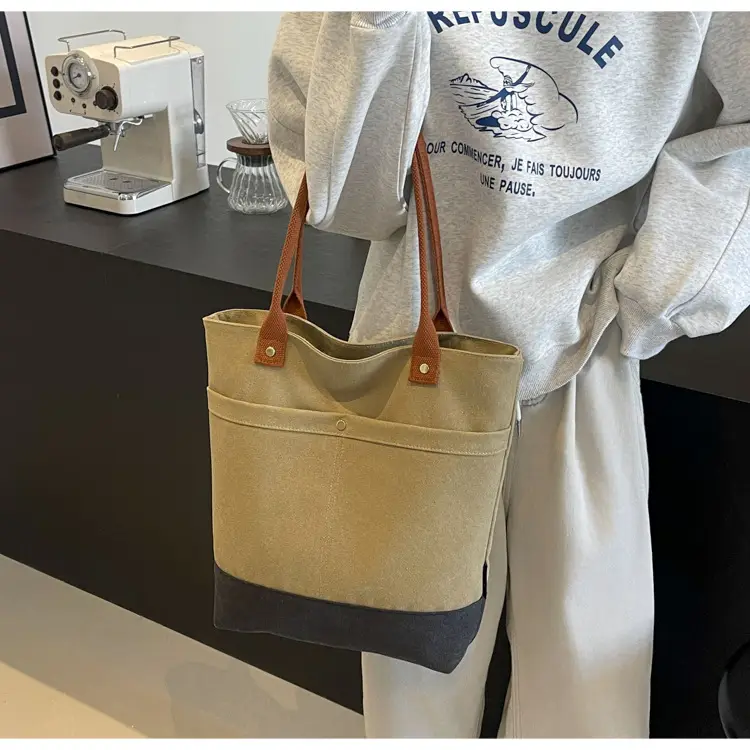Women Large Canvas Tote Bag 2026 Autumn Winter — feature 28