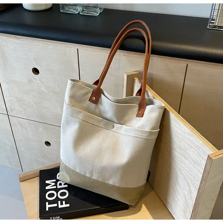 Women Large Canvas Tote Bag 2026 Autumn Winter — feature 34