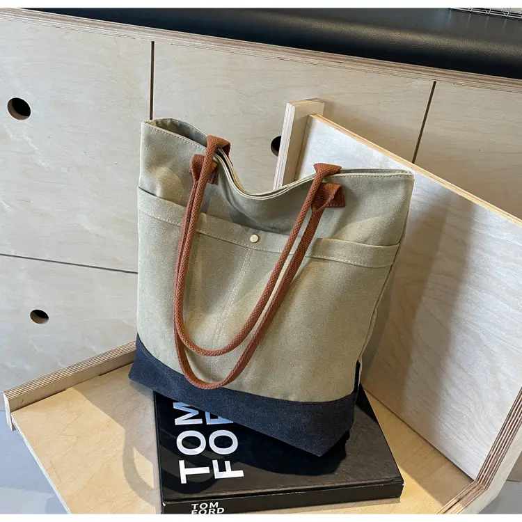 Women Large Canvas Tote Bag 2026 Autumn Winter — feature 35