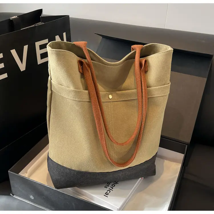Women Large Canvas Tote Bag 2026 Autumn Winter — feature 36