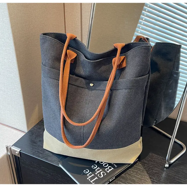 Women Large Canvas Tote Bag 2026 Autumn Winter — feature 38