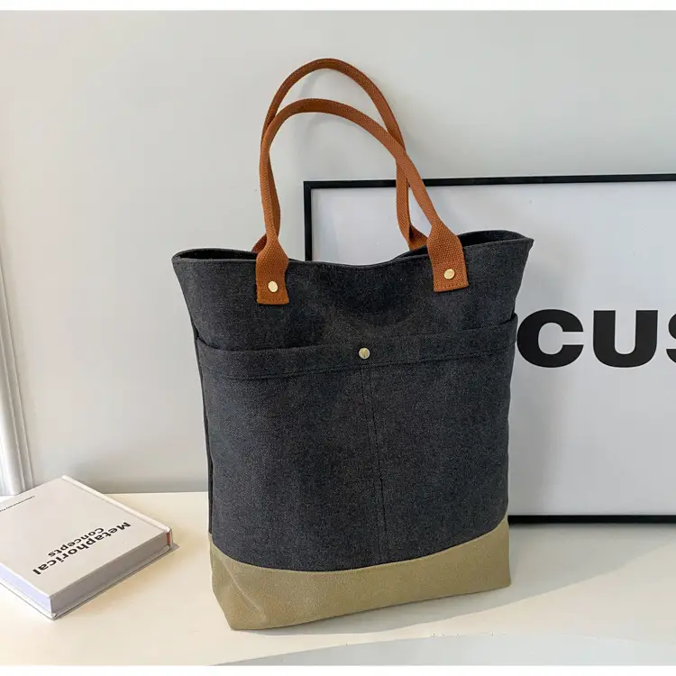 Women Large Canvas Tote Bag 2026 Autumn Winter — feature 40