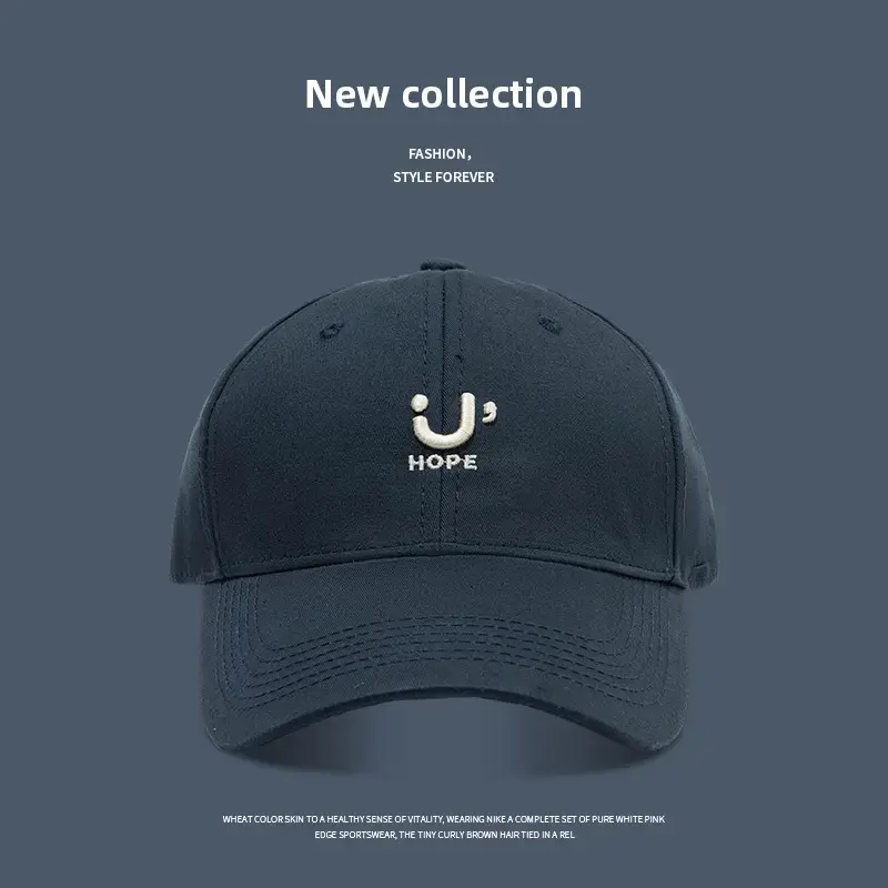 Big Head Baseball Cap Women Korean Style Embroidered - Image 2
