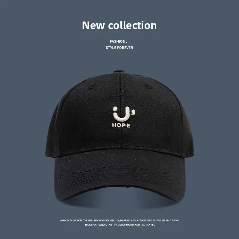 Big Head Baseball Cap Women Korean Style Embroidered - Image 3