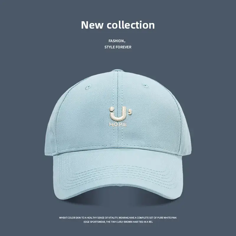 Big Head Baseball Cap Women Korean Style Embroidered - Image 4