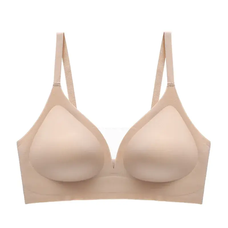 Wire-Free V-Neck Bra for Young Ladies, Mesh, Breathable, Soft Support - Image 2