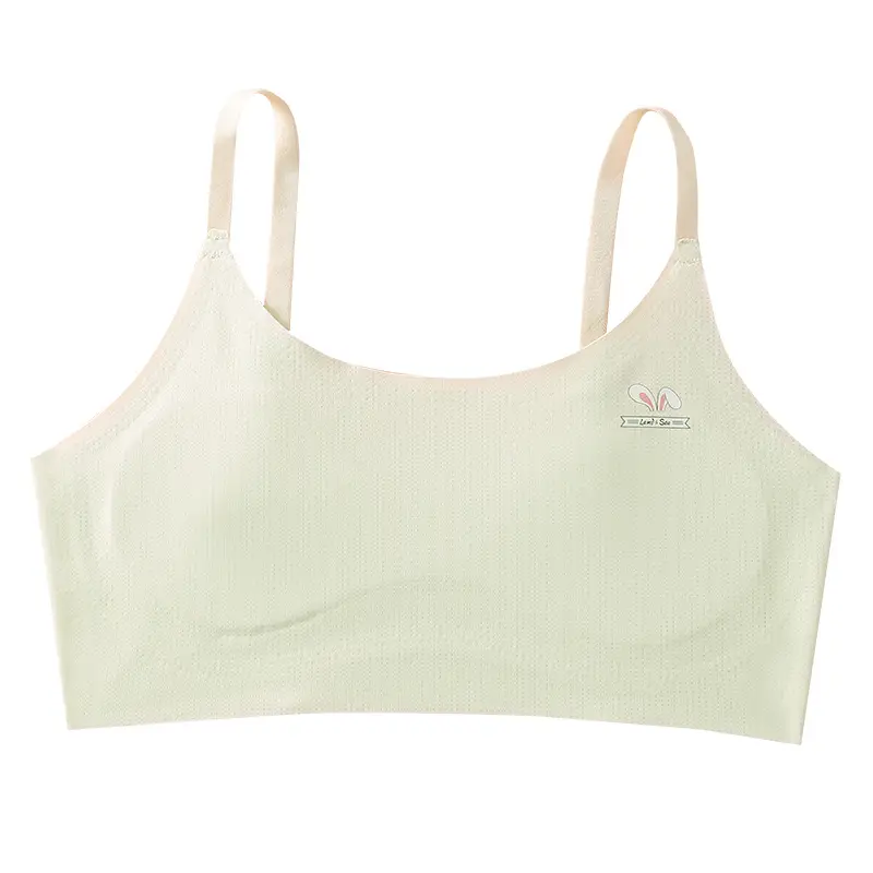Girls' Intimates Development Period Primary School Students First and Second Stage Kidsren's Seamless Girl's Vest Sports Shock-Proof Bra Thin - Image 9
