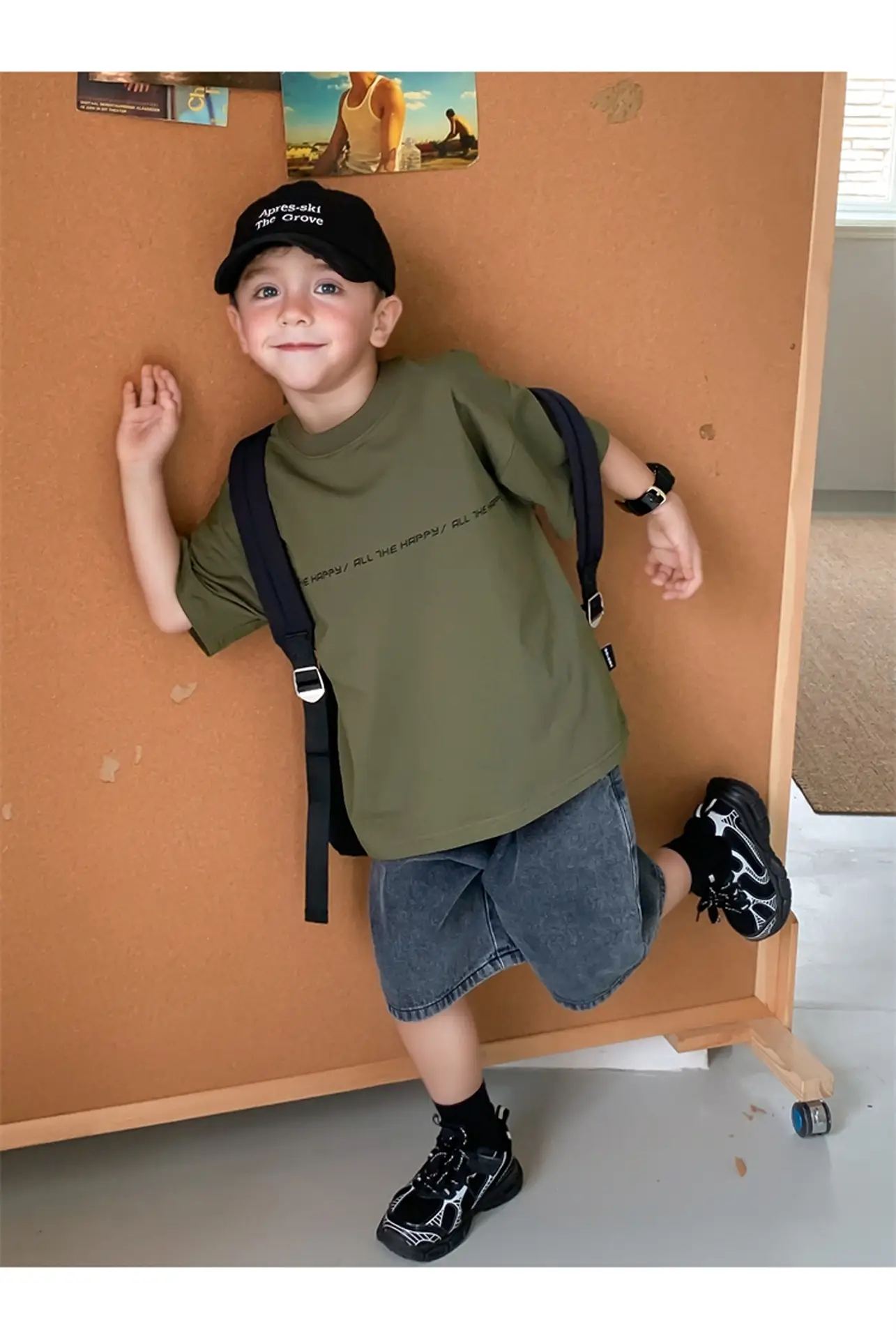 2024 Boys White Round Neck T-Shirt Summer Top — feature 19