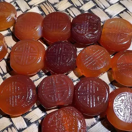 Natural Red Agate Buddha Beads for DIY Craft — feature 5
