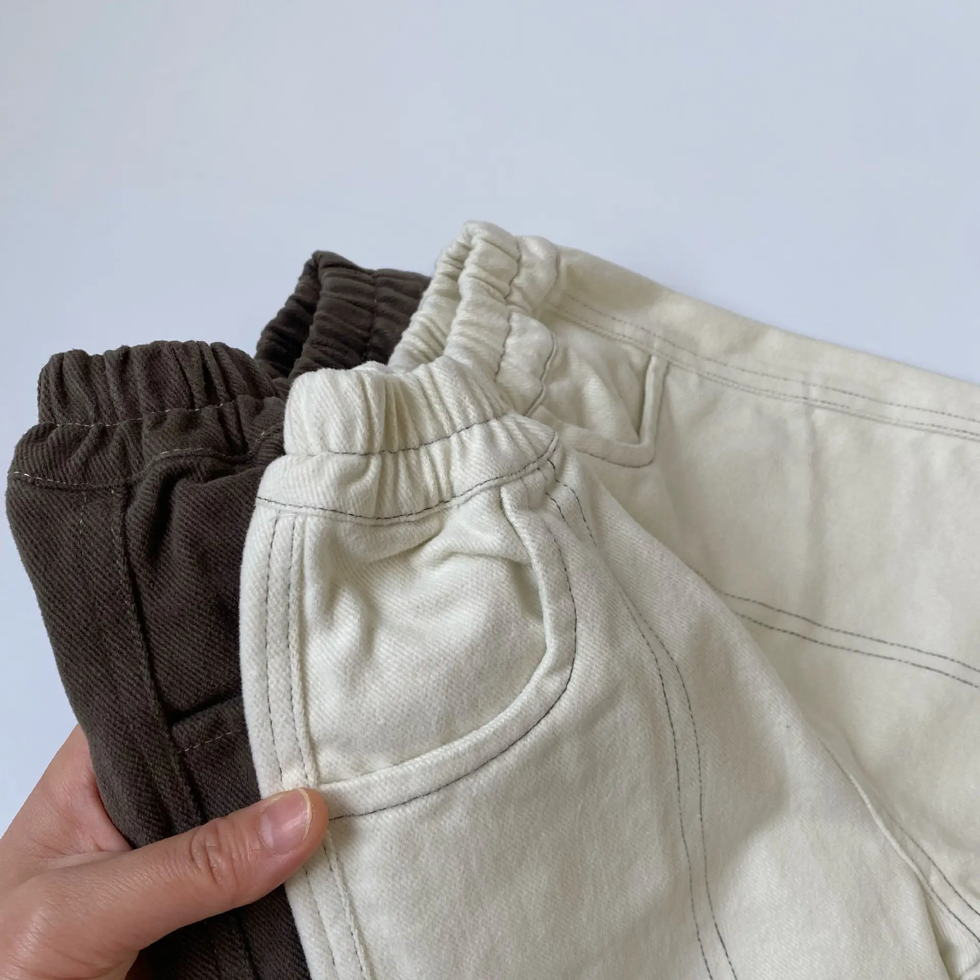 Gl-Kids Cotton Cargo Pants Unisex Loose Autumn - Image 5