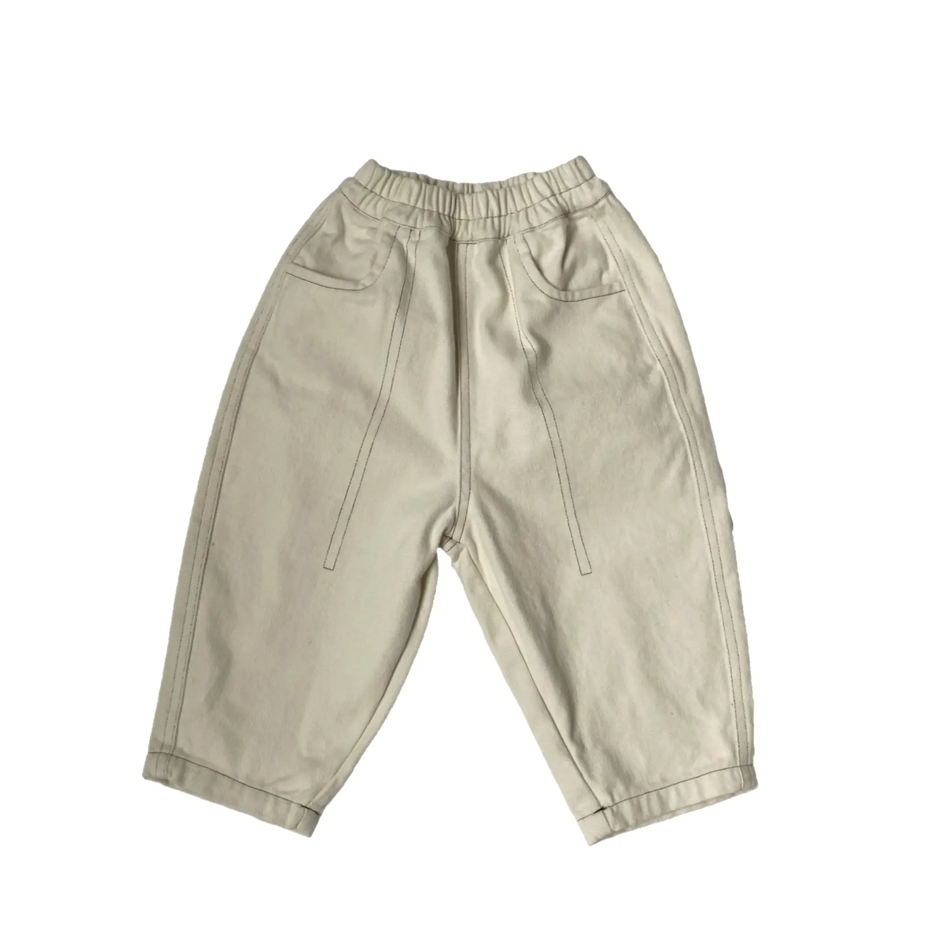 Gl-Kids Cotton Cargo Pants Unisex Loose Autumn - Image 7