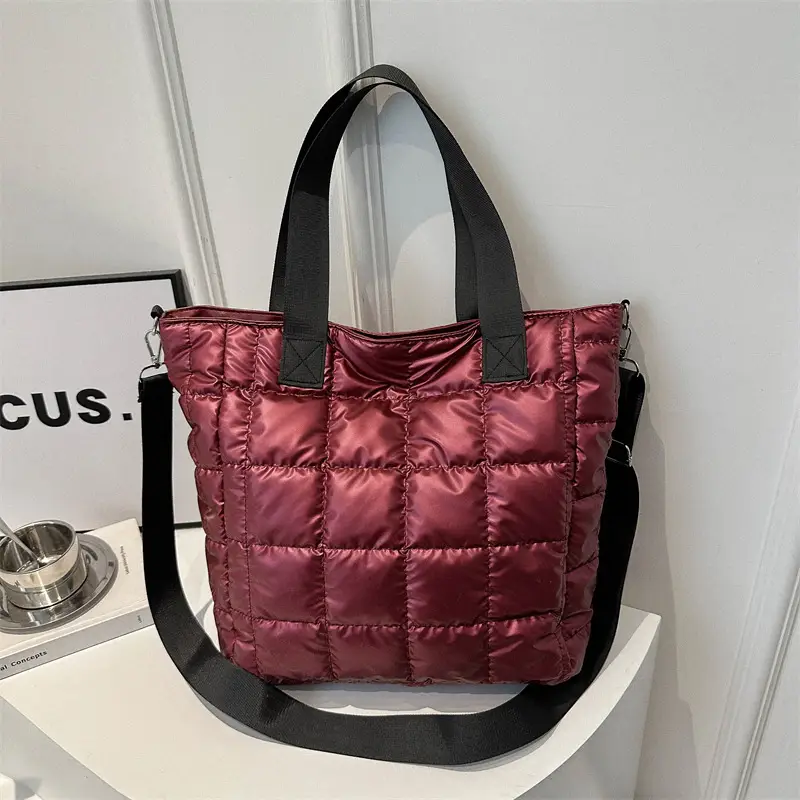 Women's Silver Puffer Shoulder Bag New 2024 - Image 6