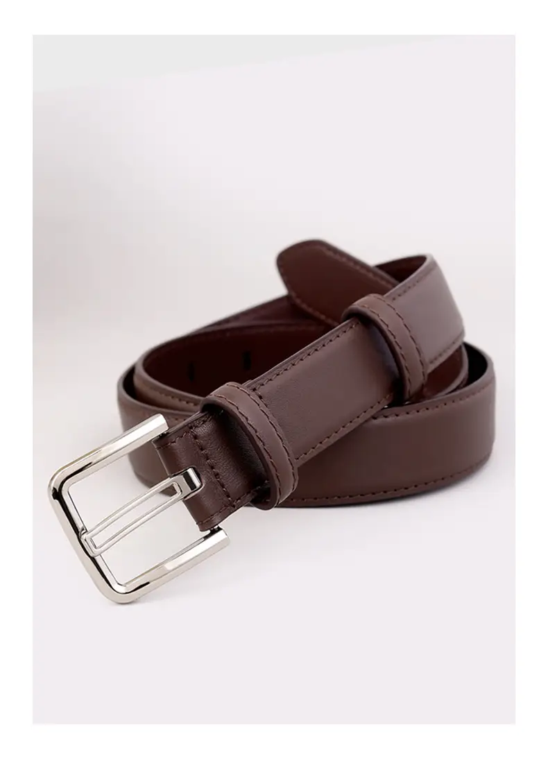 Women Cowhide Belt Black Buckle Adjustable — feature 19