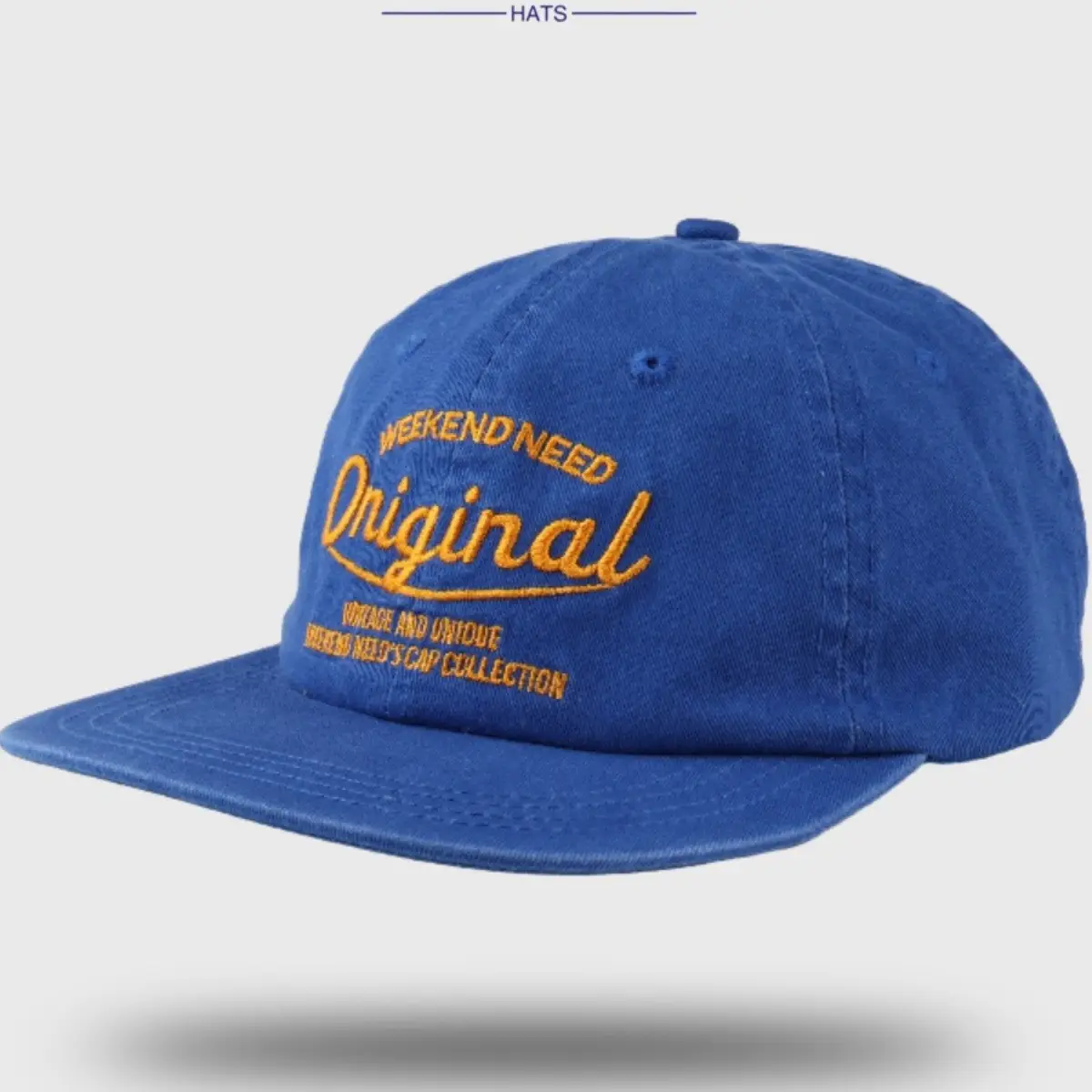 Light Blue Embroidered Letter Hat for Women - Image 5