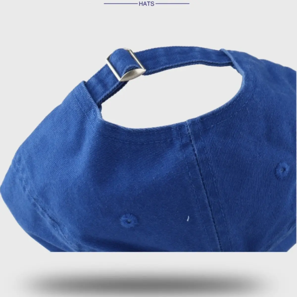 Light Blue Embroidered Letter Hat for Women - Image 8