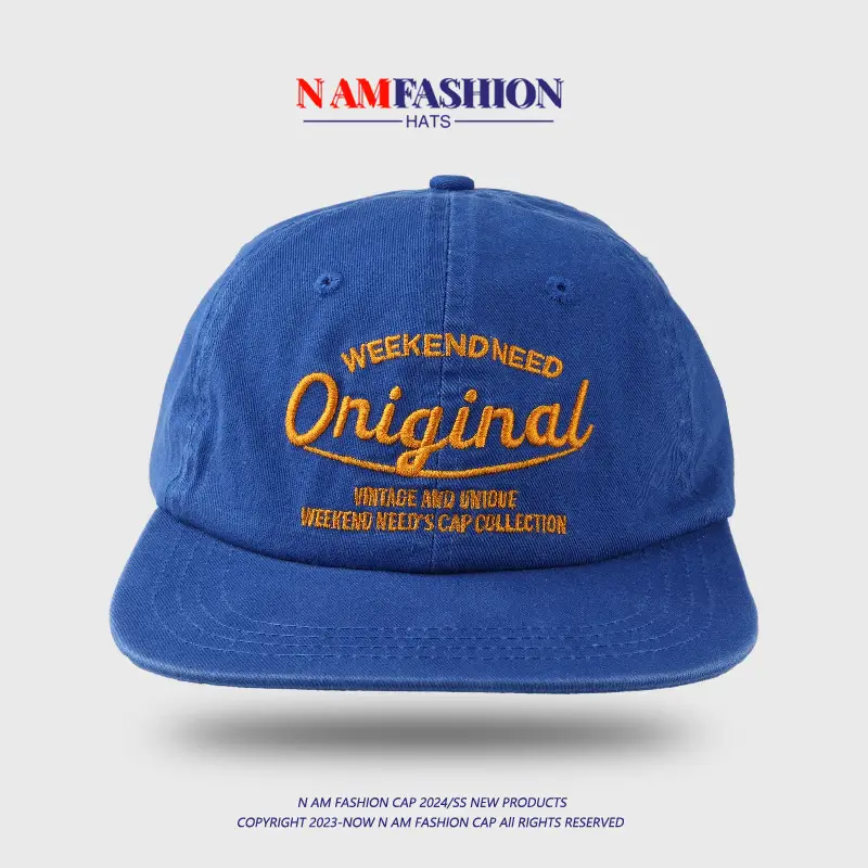 Light Blue Embroidered Letter Hat for Women — feature 7