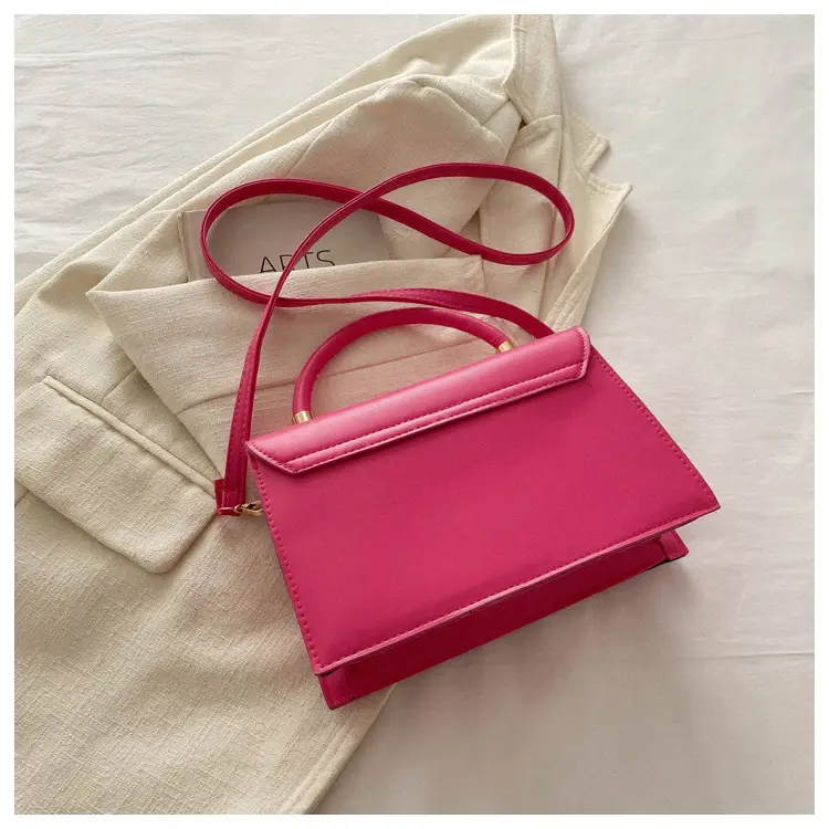 Women's 2024 Square PU Leather Crossbody Bag Beige β feature 23