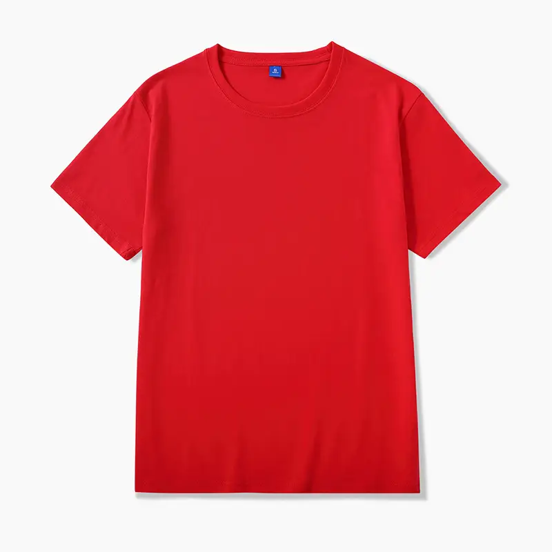 Men's 200g Pure Cotton Black T-Shirt Round Neck Short Sleeve