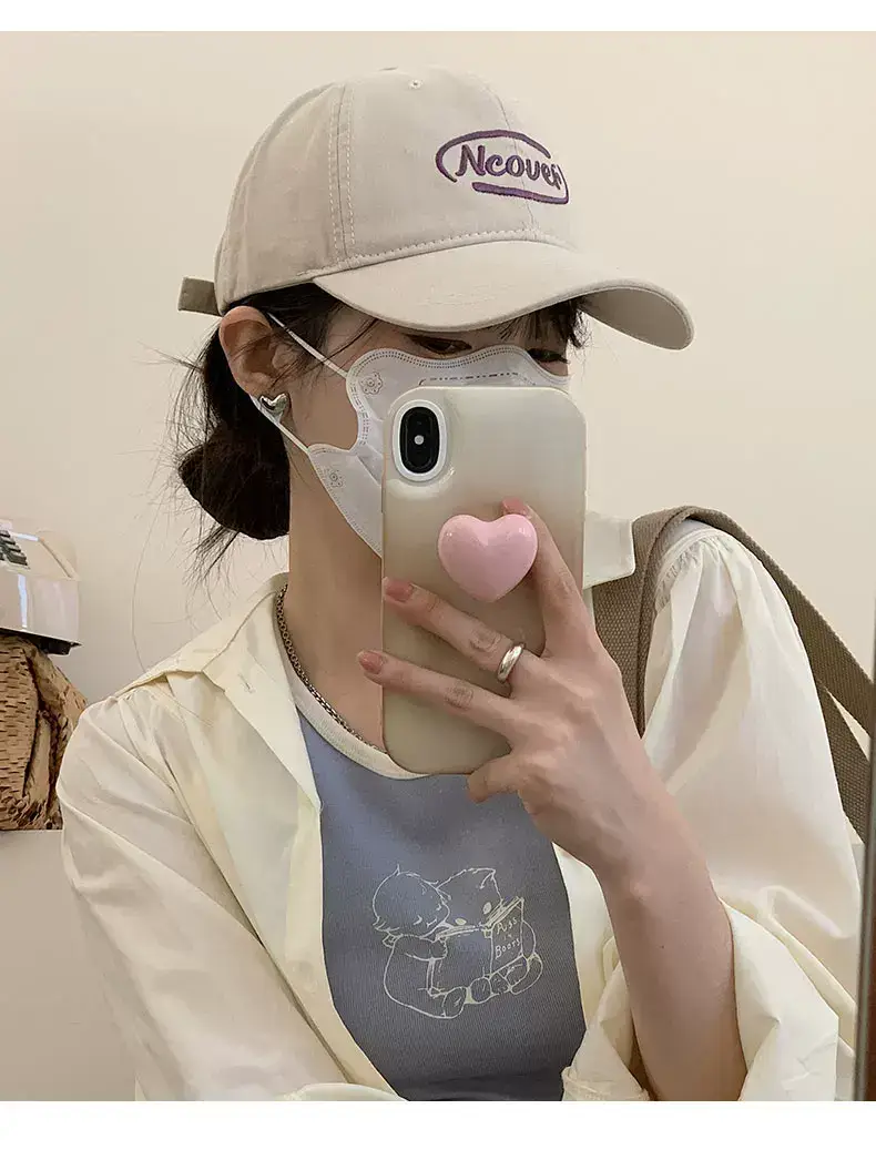 Neower Pink Embroidered Black Peak Cap — feature 10