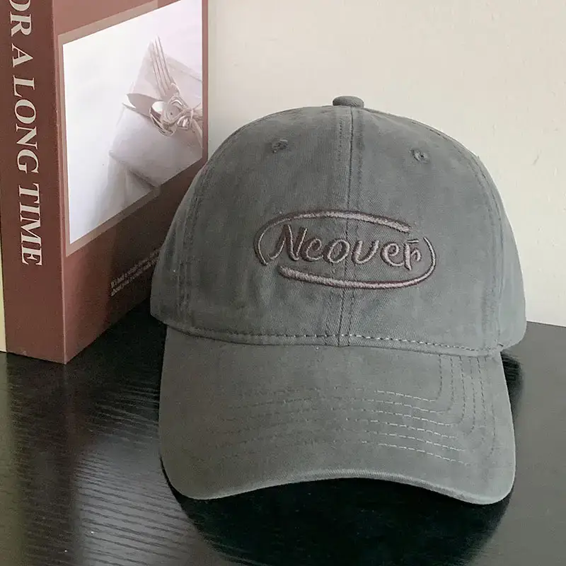 Neower Pink Embroidered Black Peak Cap