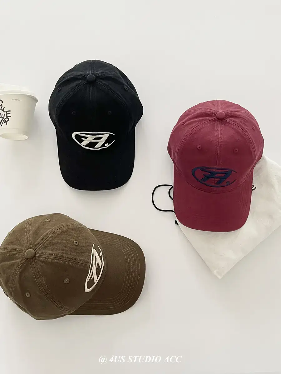 Black Embroidered Women's Baseball Cap with Logo - Image 8